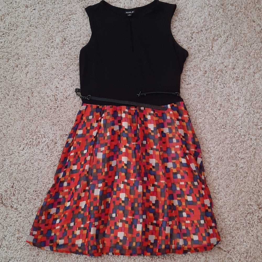 Black and orange professional dress